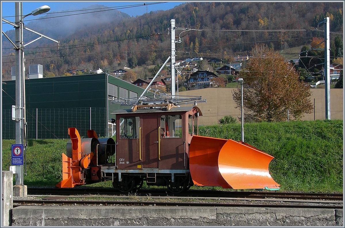 Der CEV Xrot 91 in Blonay.
17. Nov. 2017