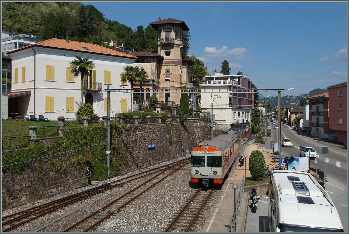 Ein Blick auf die Bahnhofseinfahrt von Ponte Tresa.
5. Mai 2014