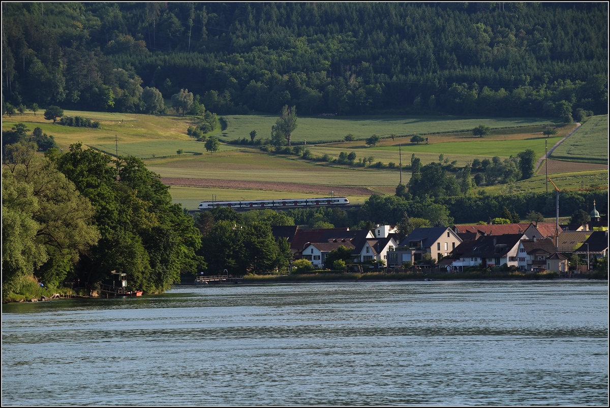 Nicht trivial f�r den Fotografen, w�hrend der Coronakrise Fotos im jeweiligen Nachbarland zu schiessen, aber auch nicht v�llig unm�glich. Flirt bei Mumpf. Mai 2020.