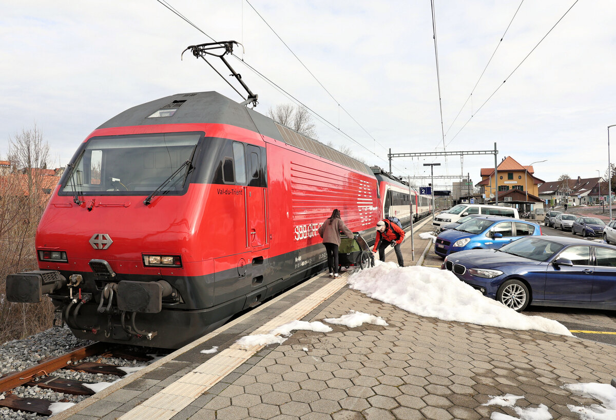 Re460 014 in Schwarzenburg...  23.Januar 2026 