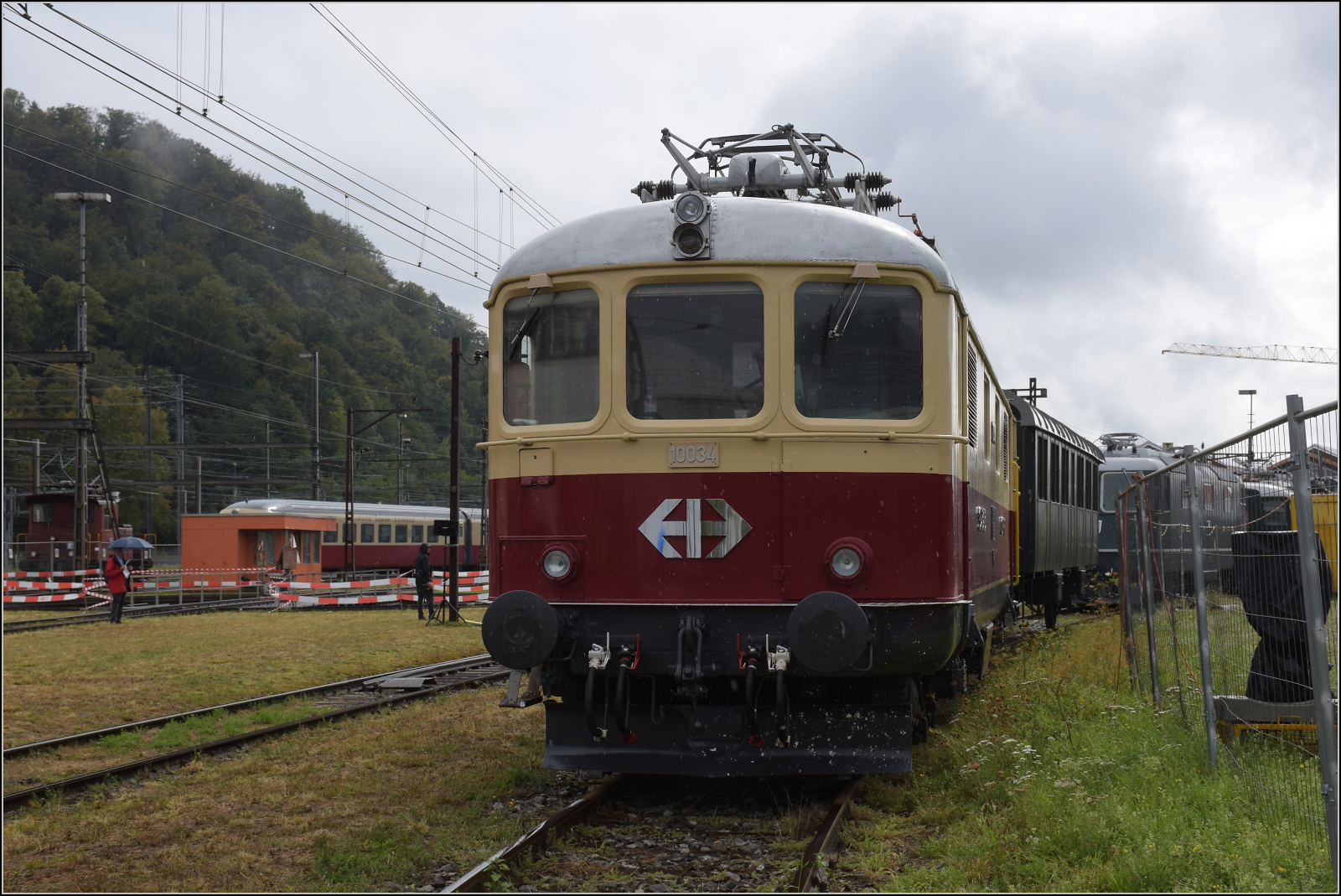 Depotfest Olten 2023. 

Re 4/4 I 10034 im TEE-Design. August 2023.