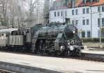 F�r manche,die sch�nste Dampflok Deutschlands,die S 3/6 3673 der K.Bay.Sts.Bahn (J.A.Maffei 1918)hier am 13.04.13 in Lindau Hbf.