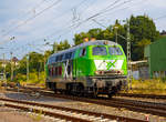 
Die 225 073-6 (92 80 1225 073-6 D-AIX) der AIXrail GmbH am 20.07.2018 beim Manöver in Betzdorf (Sieg). Die V 163 wurde 1970 von MaK in Kiel unter der Fabriknummer 2000078 gebaut und als 215 073-8 an die Deutsche Bundesbahn, 2001 erfolgte die Umzeichnung (nach Umbau) in DB 225 073-6. Im Jahr 2017 wurde sie von der DB Cargo ausgemustert und an die AIXrail verkauft.