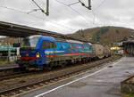 Die an die SBB Cargo International AG vermietete 193 522 „Elbe“ (91 80 6193 522-0 D-SIEAG) der SüdLeasing GmbH (Stuttgart, eingestellt in Deutschland durch Siemens) fährt am