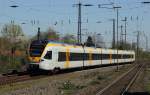 Stadler Flirt im Ruhrpott: Die Eurobahn betreibt die Linien RE 3 (Hamm - Gelsenkirchen - D�sseldorf) und RE 13 (Hamm - Wuppertal - D�sseldorf - Venlo/Niederlande) mit vier- und f�nfteiligen Flirt.
