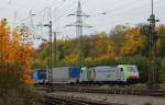 Am 24.10.2015 durchfuhren vier schweizer Lokomotiven innerhalb von 70 Minuten den G�terbahnhof K�ln-Gremberg, die letzte war 486 504 von BLS Cargo