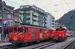 Deh 4/4 II 95 und Tea 2/2 802 am 11.05.2024 im Brig