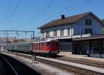 OeBB: Die Re 4/4 I 10016 (ehemals SBB) anl�sslich der Bahnhofsdurchfahrt Oensingen am 30.
