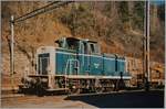 Die ETRA AG 260 749-7 steht als Em 3/3 in Hohtenn bei der BLS im Baustellenverkehr.