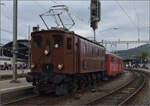 Depotfest Olten 2023. 

Die mittlere S�cheron Ae 3/6 III 10264. August 2023.