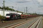 Dieselbe Lok und derselbe Ort wie auf dem Bild id611550, diesmal aber an einem anderen Tag zu einer anderen Uhrzeit und von der anderen Seite: ES 64 F4-290 (E 189 290) von SBB Cargo International