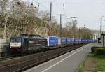 Einige hundert Kilometer nördlich von Rastatt ist  AusgeRastatt -E 189 290 am 06.04.2019 in Köln Süd unterwegs