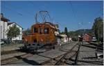 50 Jahre Blonay Chamby - MEGA BERNINA FESTIVAL: Die RhB Bernainabahn Ge 2/2 161 in ihrem schönen, neuen (alten) Farbkleid in Blonay.