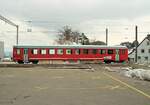 Der leichte Aluminiumwagen B10 der Rorschach Heiden Bahn, ehemals SBB, die drei solche Wagen besassen.
