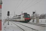 Ein (noch) eher ungewohntes Bild statt TPF Flirts kreuzen sich nun in der Dienst- und Kreuzungsstation Vuisternens-devant-Romont im Wechesl mit den Flirts der TPF SBB- und TPF- Domino Züge, wobei