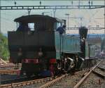 Malletlokomotive Ed 2x2/2 beim 150-jährigen Streckenjubiläum in Koblenz.