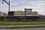 BR 0 580 der Müller-Rail AG im alten Bahnhof von Weiach.