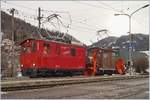 Trotz Testfahren mit der HGem 2/2 7501 und der neune Schneefräse versieht weiterhin das bewährte Gespann der CEV HGe 2/2 N° 1 und der X Rot 91 den Winterdienst auf der Strecke Blonay -