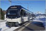 Der CEV MVR ABeh 2/6 7506 hat die Gipfelstation Les Pléiades erreicht.