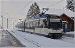 Der CEV MVR ABeh 2/6 7508 erreicht als R35 die frisch verschneite Gipfelstation Les Pléiades auf 1348 müM. 


29. Januar 2026
