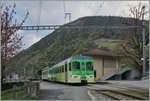 Der AOMC Regionalug 19 mit dm BDeh 4/4 501 hat Ollon erreicht.