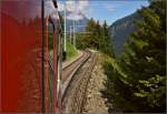 Wildes Gelände rund um die Martigny-Châtelard-Bahn.