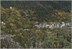 Ein TMR Beh 4/8 unterwegs von Vallorcine nach Les Marécottes verlässt Finhaut.