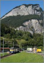Der BOB Zug 232 von Grindelwald erreicht in K�rze Zweil�tschinen.