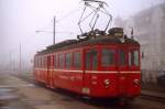 Im Fr�hjahr 1979 wartet Be 4/4 206 der Frauenfeld-Wil-Bahn in Wil auf Fahrg�ste