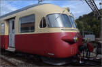 Depotfest Olten 2023. 

Seinerzeit der Prestigezug der SBB: Viersystemzug RAe TEE II 1053. August 2023.
