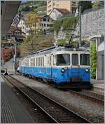 Der MOB ABDe 8/8 4002 VAUD in Montreux.